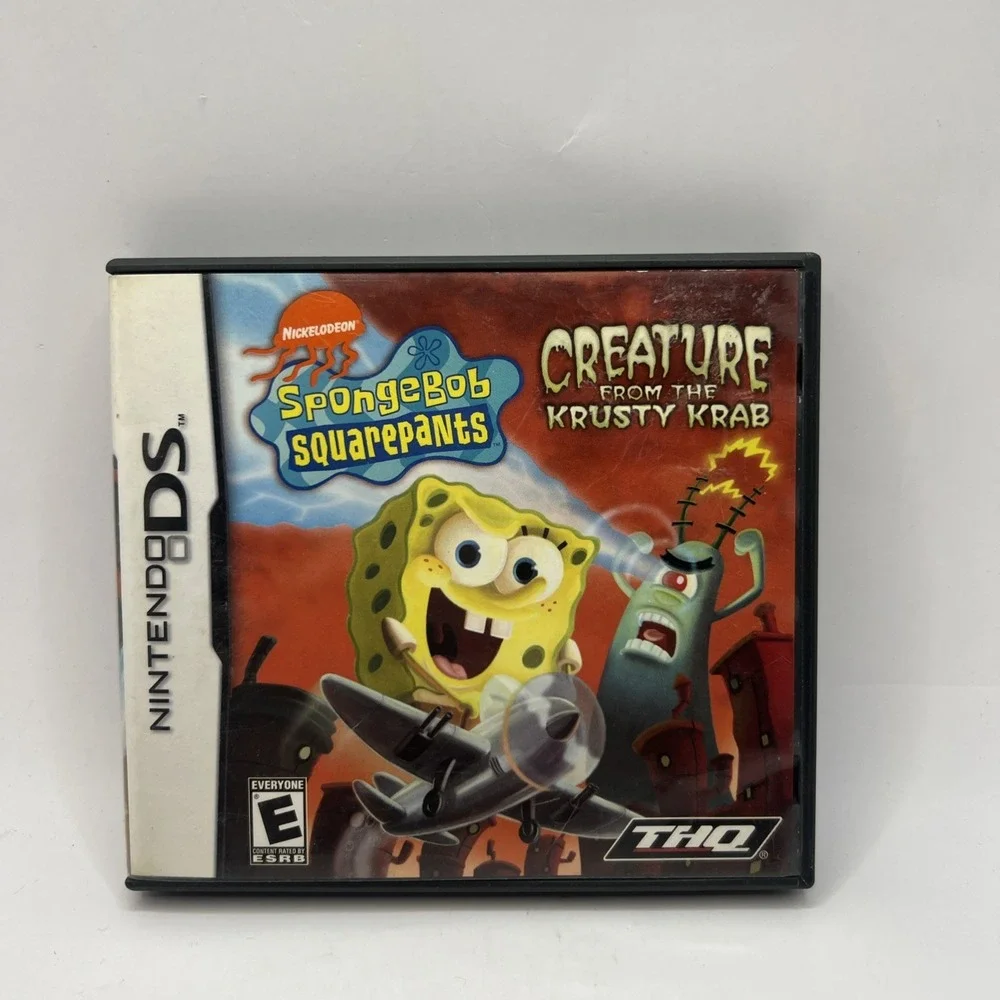 SpongeBob SquarePants Creature from the Krusty Krab Nintendo DS Complete Tested